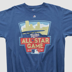 Minnesota Twins Majestic 2014 T-shirt - Blue - Vintage T-shirts