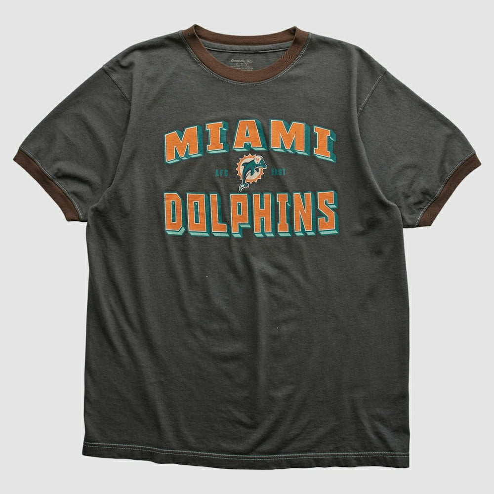 Miami Dolphins Reebok 2000s T-shirt - Charcoal T-shirts