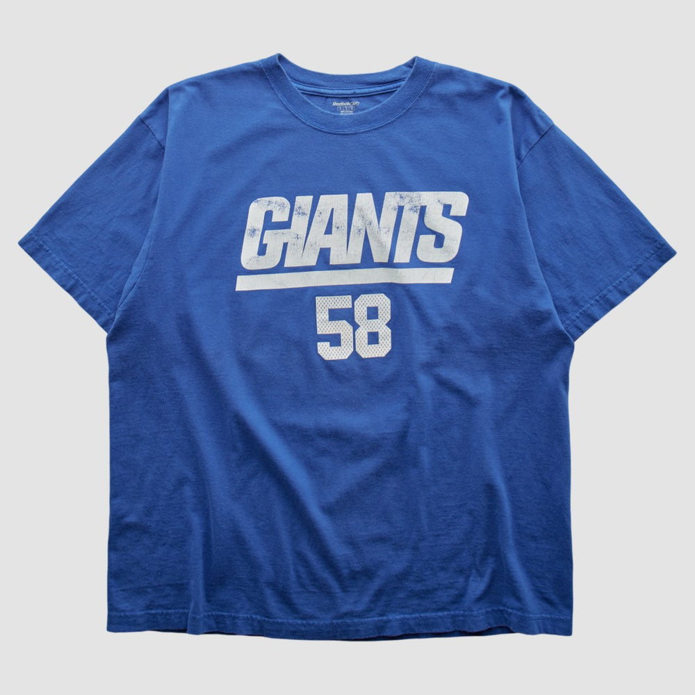 New York Giants Reebok 2000s T-shirt - Blue T-shirts