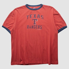 Texas Rangers Majestic 2009 T-shirt - Red - Vintage T-shirts