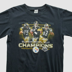 Pittsburgh Steelers Anvil 2009 T-shirt - Black T-shirts