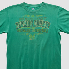 Milwaukee Brewers Majestic 2000s T-shirt - Green - Vintage T-shirts