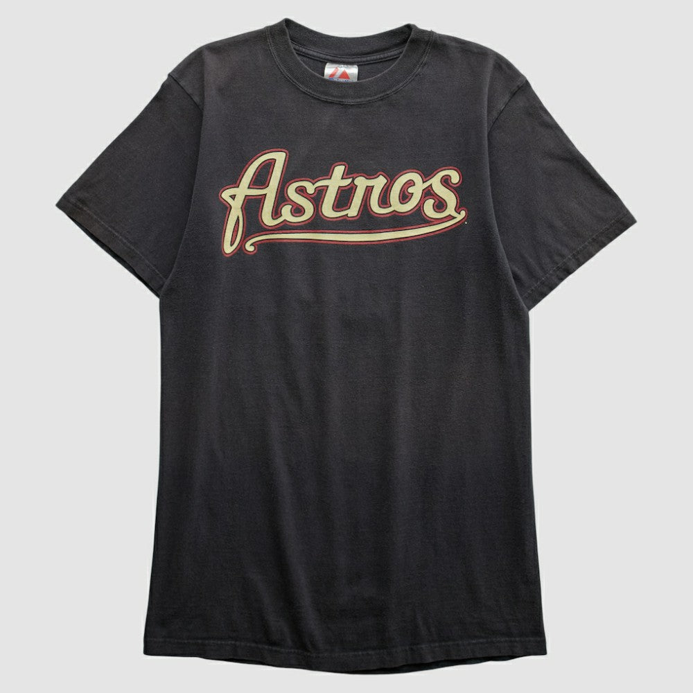 Houston Astros Majestic 2000s T-shirt - Black - Vintage T-shirts