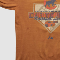 Chicago Cubs Majestic 2005 T-shirt - Orange - Vintage T-shirts