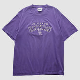 Colorado Rockies CSA 2000s T-shirt - Purple - Vintage T-shirts