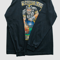 Pittsburgh Steelers NFL 2000s Long Sleeve T-shirt - Black T-shirts