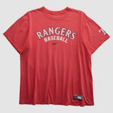 Texas Rangers Nike 2000s T-shirt - Red - Vintage T-shirts