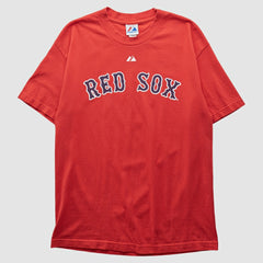 Boston Red Sox Majestic 2010 T-shirt - Red - Vintage T-shirts