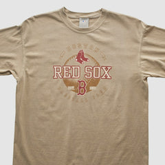 Boston Red Sox Genuine Merchandise 2000s T-shirt - Tan - Vintage T-shirts
