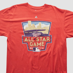 Minnesota Twins Majestic 2014 T-shirt - Red - XVintage T-shirts