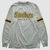 Pittsburgh Steelers NFL 2000s Long Sleeve T-shirt - Heather Gray T-shirts