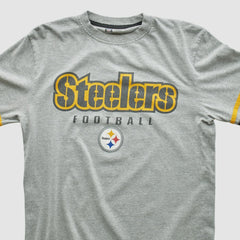 Pittsburgh Steelers NFL 2000s Long Sleeve T-shirt - Heather Gray T-shirts