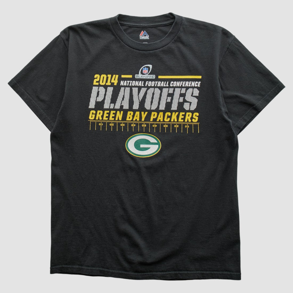 Green Bay Packers Majestic 2014 T-shirt - Black T-shirts