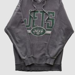 New York Jets NFL 2010s Hooded Pullover Sweatshirt - Dark Heather Gray Pullover