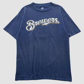 Milwaukee Brewers Majestic 2000s T-shirt - Navy - Vintage T-shirts
