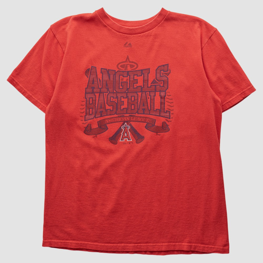 Los Angeles Angels Majestic 2000s T-shirt - Red - Vintage T-shirts