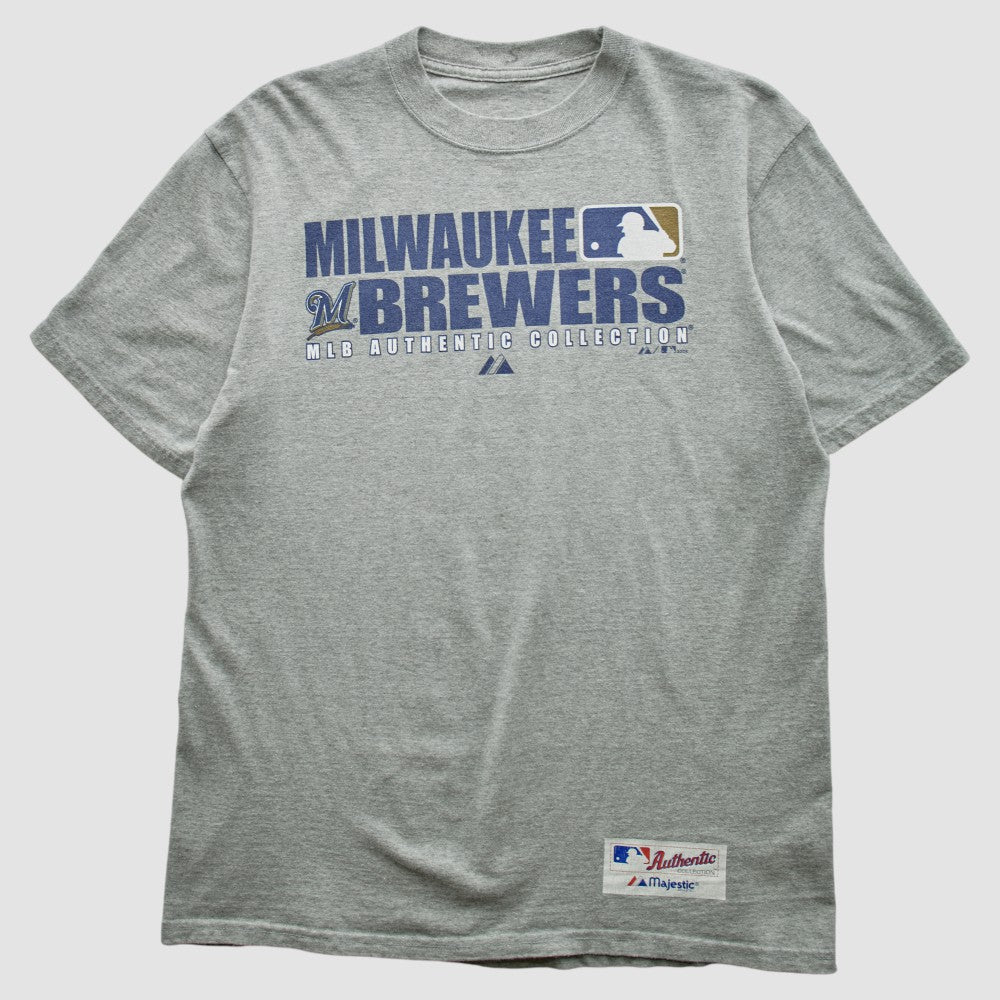Milwaukee Brewers 2008 T-shirt - Heather Gray - Vintage T-shirts