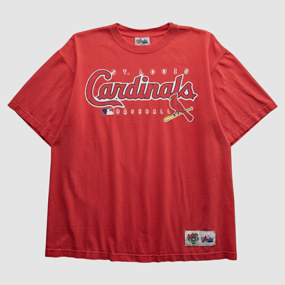 St. Louis Cardinals Majestic 2000s T-shirt - Red - Vintage T-shirts