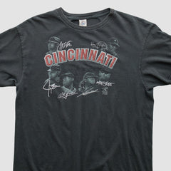 Cincinnati Reds Pro Weight 2014 T-shirt - Charcoal - Vintage T-shirts