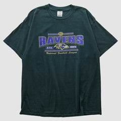 Baltimore Ravens Delta 2000s T-shirt - Green T-shirts