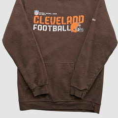 Cleveland Browns Reebok 2000s Hooded Pullover Sweatshirt - Brown Pullover