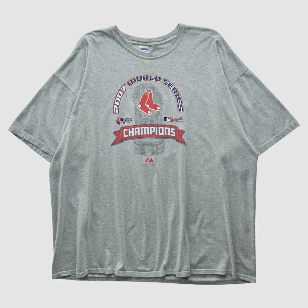 Boston Red Sox Gildan 2007 T-shirt - Heather Gray - 3XVintage T-shirts