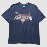 Boston Red Sox M&O Knits 2004 T-shirt - Navy - Vintage T-shirts