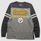 Pittsburgh Steelers NFL 2010s Long Sleeve T-shirt - Heather Gray T-shirts