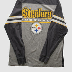 Pittsburgh Steelers NFL 2010s Long Sleeve T-shirt - Heather Gray T-shirts