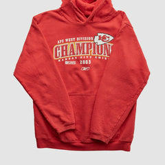 Kansas City Chiefs Reebok 2003 Hooded Pullover Sweatshirt - Red Pullover