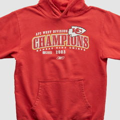 Kansas City Chiefs Reebok 2003 Hooded Pullover Sweatshirt - Red Pullover