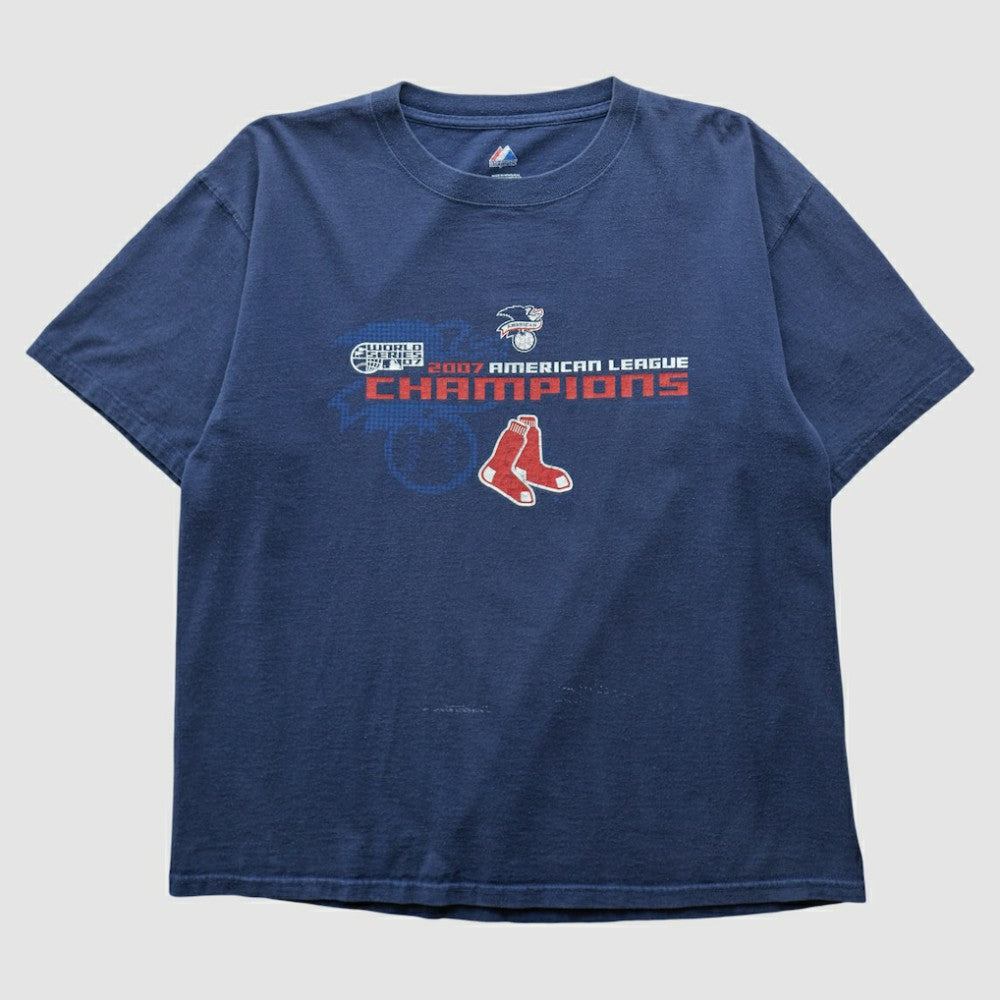 Boston Red Sox Majestic 2007 T-shirt - Navy - Vintage T-shirts