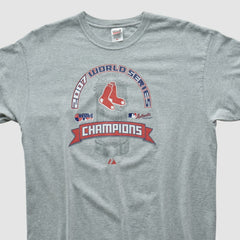 Boston Red Sox Anvil 2007 T-shirt - Heather Gray - Vintage T-shirts
