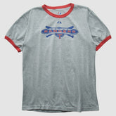 Texas Rangers Majestic 2010 T-shirt - Heather Gray - Vintage T-shirts