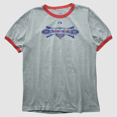 Texas Rangers Majestic 2010 T-shirt - Heather Gray - Vintage T-shirts