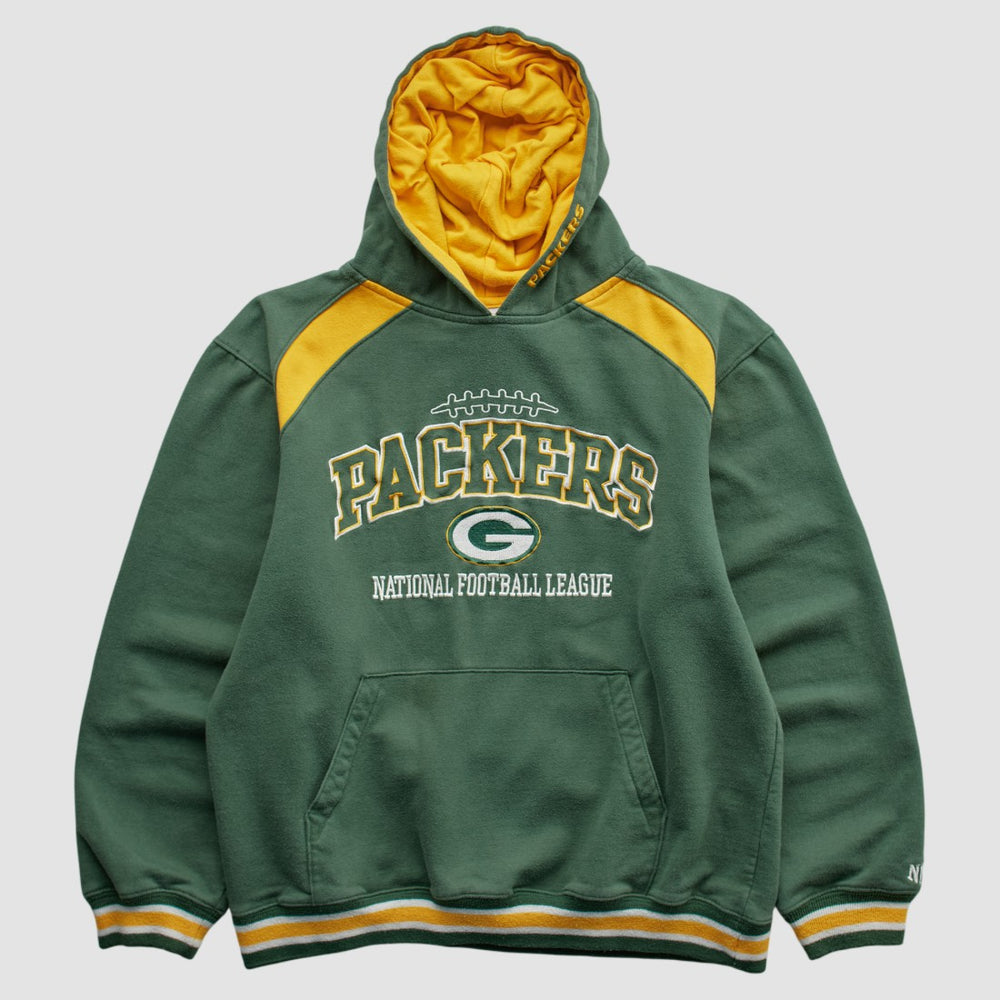 Green Bay Packers NFL 2000s Hooded Pullover Sweatshirt - Green Pullover