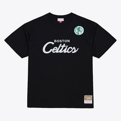Boston Celtics Head Coach T-Shirt Black - Mitchell & Ness