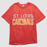 St. Louis Cardinals Logo 7 90s T-shirt - Red - Vintage T-shirts