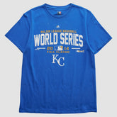 Kansas City Royals Majestic 2014 T-shirt - Blue - Vintage T-shirts