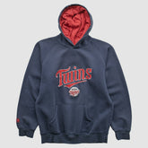 Minnesota Twins Majestic 2000s Hooded Pullover Sweatshirt - Navy - XXVintage Pullover