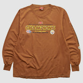 Pittsburgh Steelers NFL 2006 Long Sleeve T-shirt - Brown T-shirts