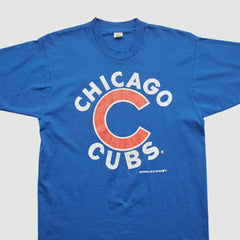 Chicago Cubs Velva Sheen 1988 T-shirt - Blue - Vintage T-shirts