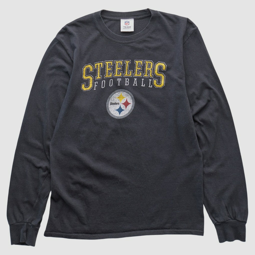 Pittsburgh Steelers NFL 2010s Long Sleeve T-shirt - Black T-shirts