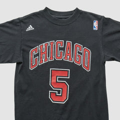 Chicago Bulls 2010s T-shirt Black Vintage - Adidas