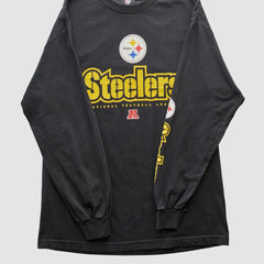 Pittsburgh Steelers NFL 2010s Long Sleeve T-shirt - Black T-shirts