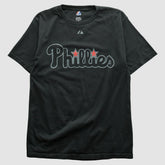 Philadelphia Phillies Majestic 2000s T-shirt - Black - Vintage T-shirts