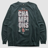 St. Louis Cardinals 2011 Long Sleeve T-shirt - Charcoal - Vintage T-shirts