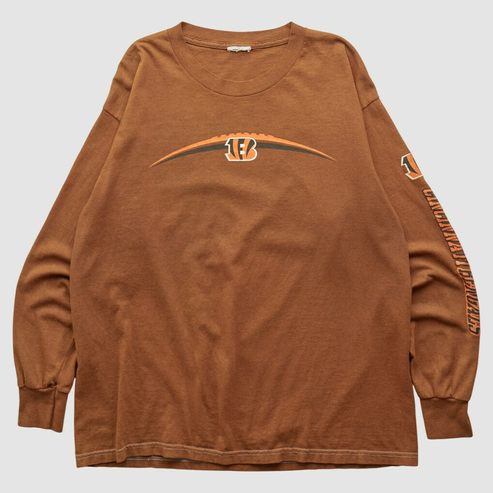 Cincinnati Bengals 2000s Long Sleeve T-shirt - Brown T-shirts