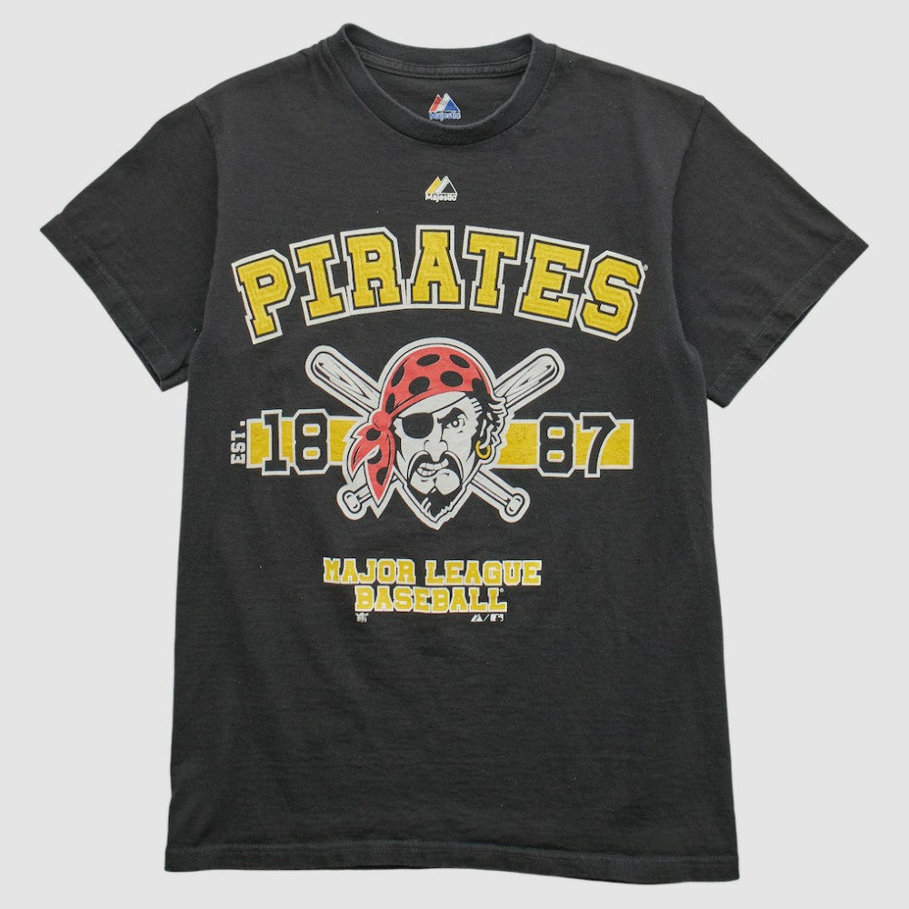 Pittsburgh Pirates Majestic 2000s T-shirt - Black - XXVintage T-shirts