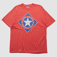 Texas Rangers Hanes 90s T-shirt - Red - Vintage T-shirts